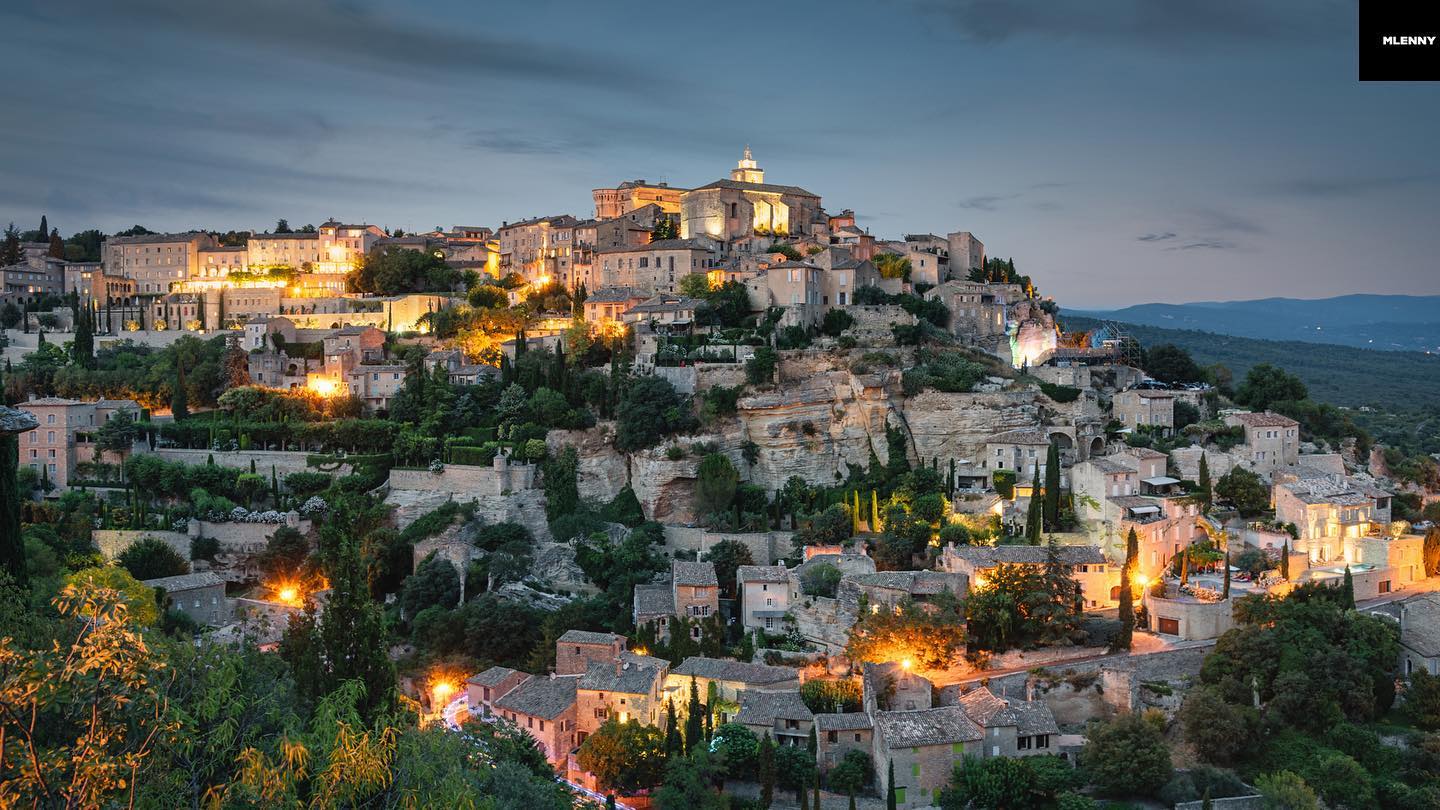 Gordes Village Luberon Hilltop Sunset Provence, France